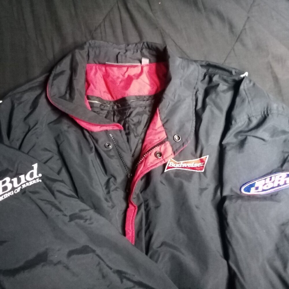 Vintage Budweiser Bud Light King Of Beers Jacket